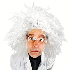 Mad Scientist Costume Wig Grey Long Wizard Wig And Beard