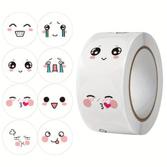 500pcs Funny Expression Toys Happy Face Stickers For Teachers & Kids