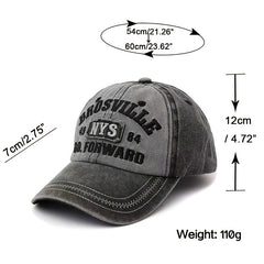 Washed Cotton Baseball Cap Hip hop Street Dance Sun Hat NYS Hat S
