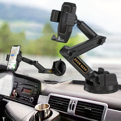Truck Phone Holder Heavy Duty Phone Mount Long Arm Suction Cup & Stable