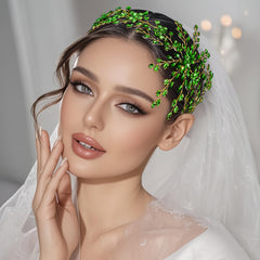 Green Sequin Bridal Headband for Women Sweet & Style Perfect for Weddings