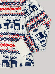 Elk & Geo Print Loungewear Set