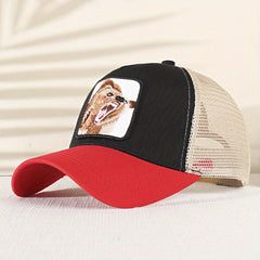 Animal Embroidery Baseball Cap Sunshade Peaked Cap