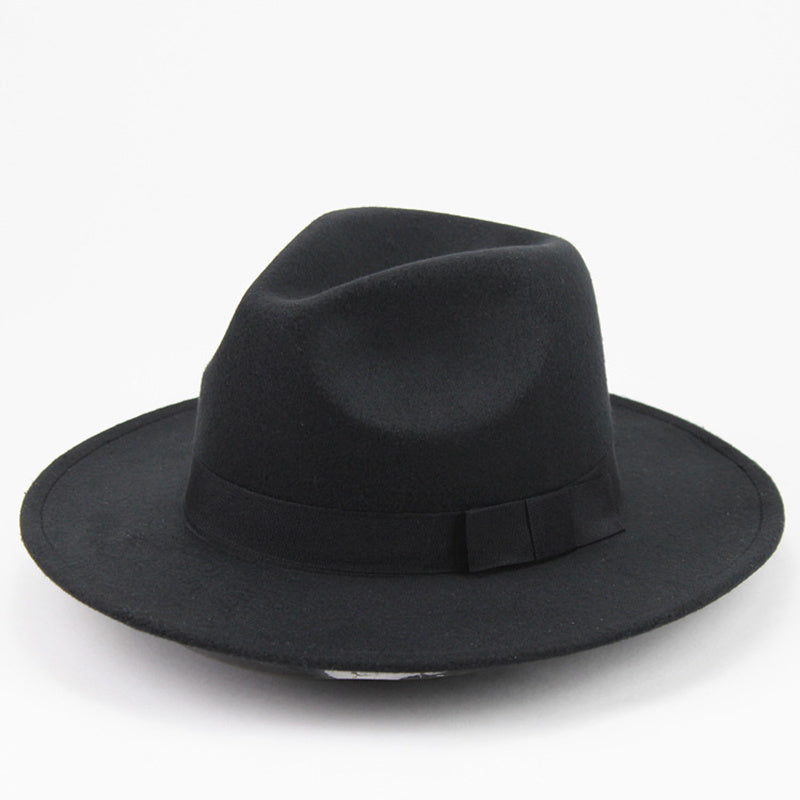 Wide Brim Fedora Hat Solid Color Women's Accessories Gift