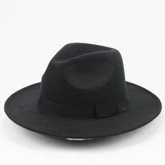 Wide Brim Fedora Hat Solid Color Women's Accessories Gift