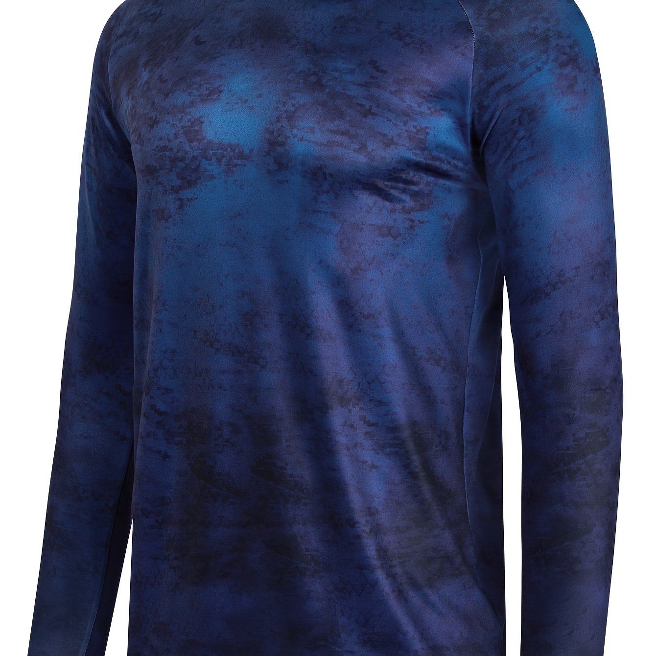 Men's Tie Dye Long Sleeve Motorcycle T-shirt