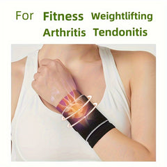 2pcs Compression Wristbands Anti Sprain Wrist Guards For Sports