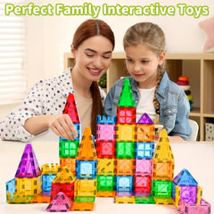 Magnetic Building Blocks 56pc Magnet Tiles for Kids Toys STME