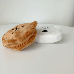 Kids Plush Bear Coin Purse Small Storage Bag