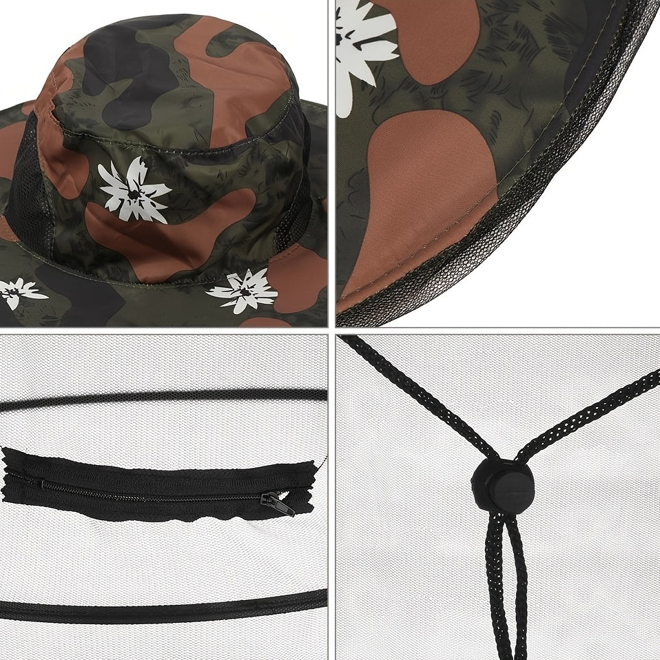 Breathable Mesh Net Hat for Mosquitoes Bees Flies Protection