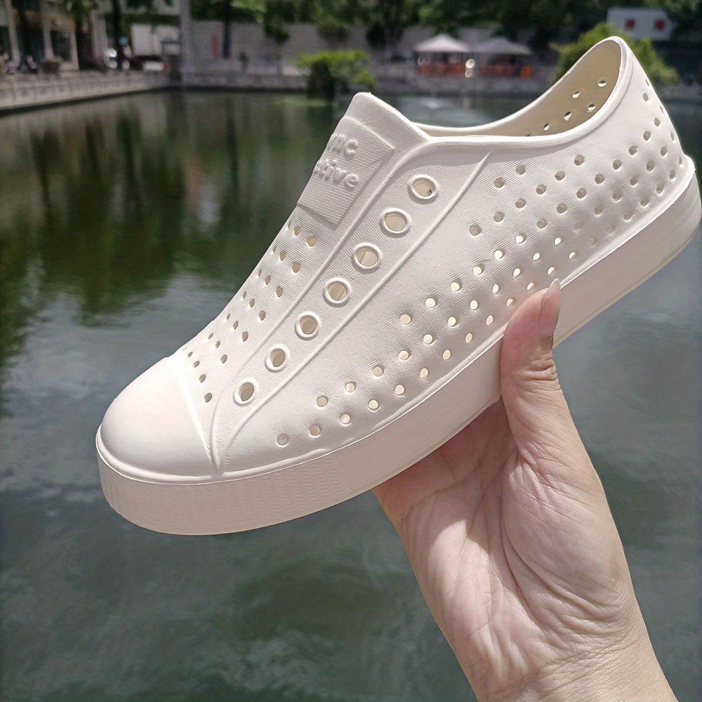 Women's Hollow Out Flat Sandals Slip On Clogs Casual Outdoor Shoes