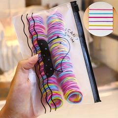 200/300pcs Colorful Elastic Hair Band Hair Ties