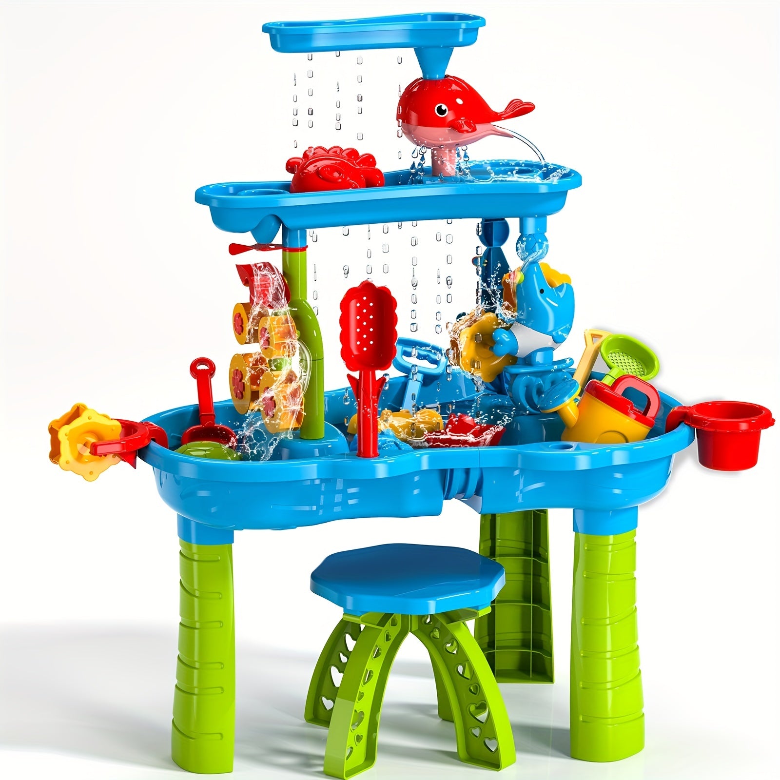 Kids Sand Water Table For Toddlers 3 Tier Sand And Water Play Table Toys