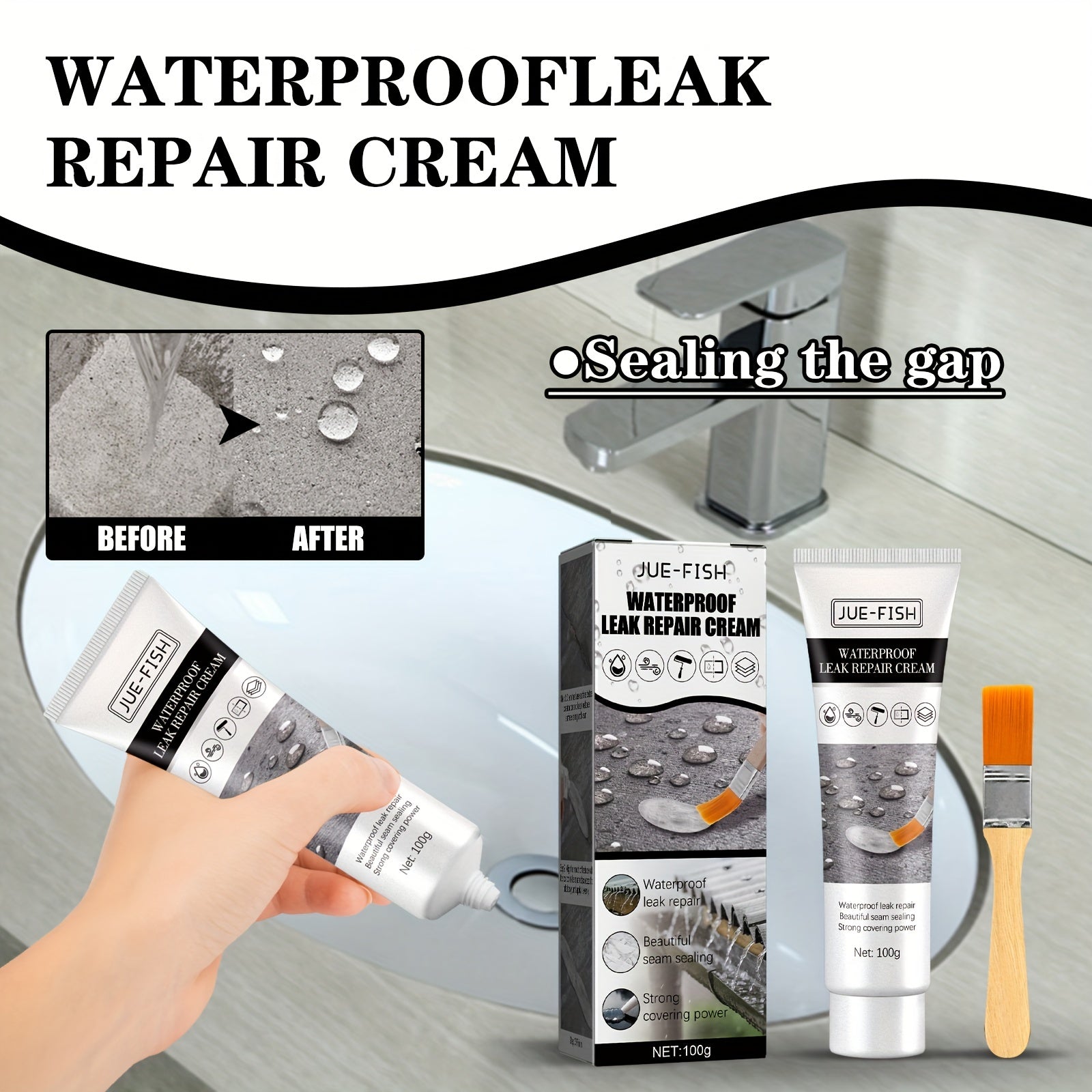 Waterproof Leak Repair Paste for Toilet Roof Wall Gap