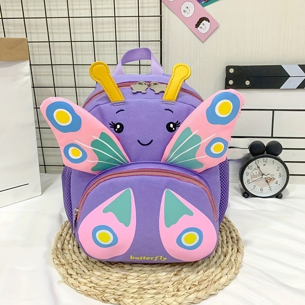 Kids 3D Butterfly Backpack Anti-lost Small School Bag