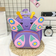 Kids 3D Butterfly Backpack Anti-lost Small School Bag