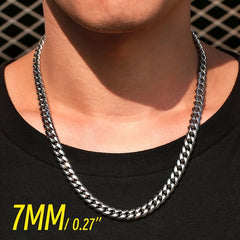 Stainless Steel Chain Men's Link Chokers Necklace