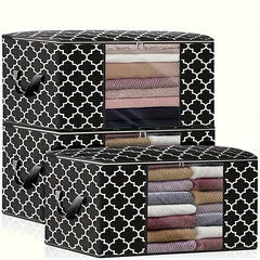 3pcs Non-woven Storage Bag Quilt Clothes Storage Bag Moving Luggage Packing Bag