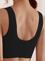 2pcs Wireless Push Up Bras Comfy & Breathable Women's Lingerie