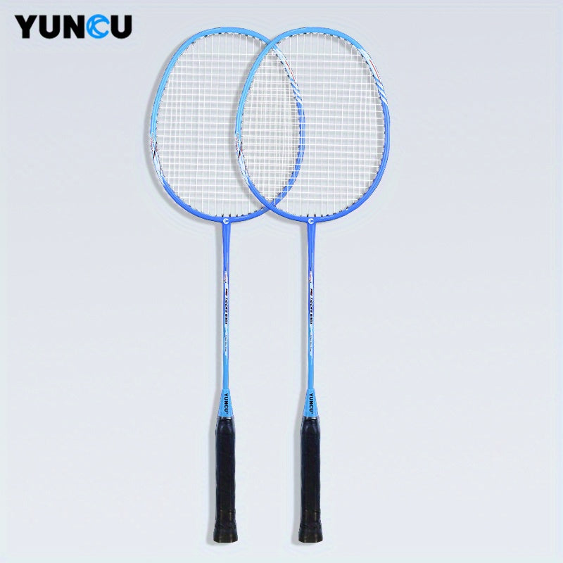 YUNCU Light Badminton Racket Set Carbon Fiber & Aluminum Alloy