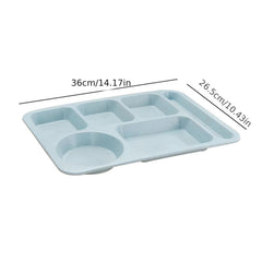 Outdoor Food Tray With Compartments Divided Dinner Plate