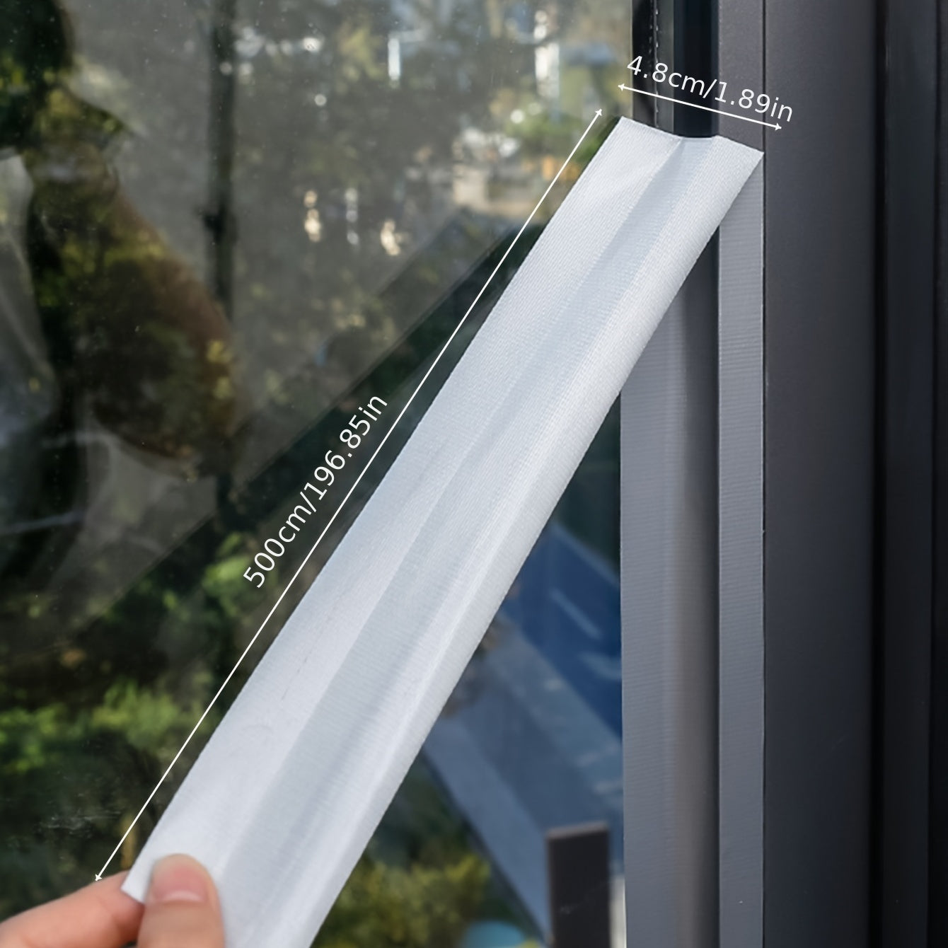 16 Rolls 4ft Window Windproof Thermal Film Window Sealing Tape 85x1.89inch