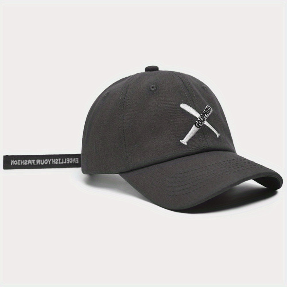 Solid Embroidery Baseball Cap Casual Dad Hats Adjustable Sun Hat