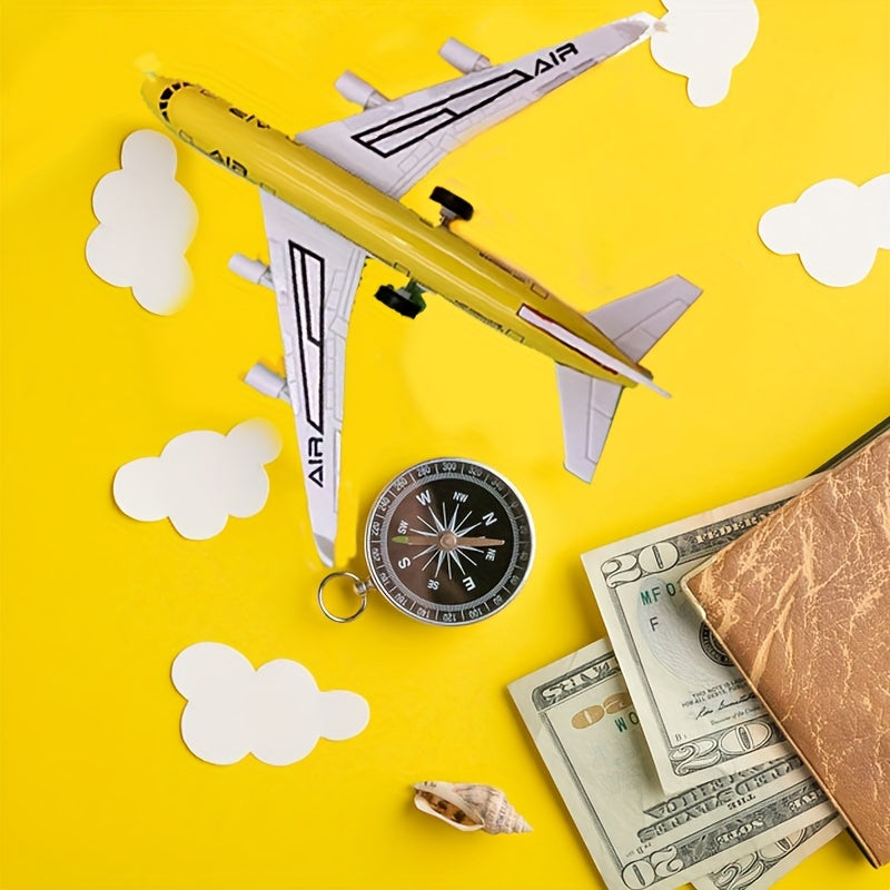 Simulated Aircraft Toy With Anti Drop And Rebound Force - Yellow