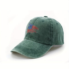Butterfly Flag Baseball Cap Vintage Washed Distressed Adjustable Dad Hats