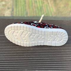 Women's Graffiti Print Canvas Shoes Low Non Slip Flats Women's Comfy Footwear