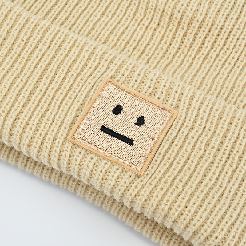 Men's Youth Street Solid Beanie Woolen Hat College Warm Women's Cold Hat