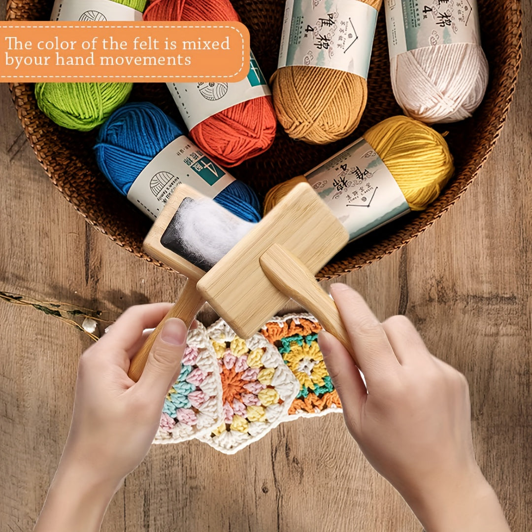 41pcs Needle Felting Kit with Wool Carders and Pad