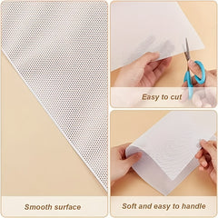 10pcs Furry Costume Eye Mesh 0.5mm Waterproof PVC Plastic Role Playing