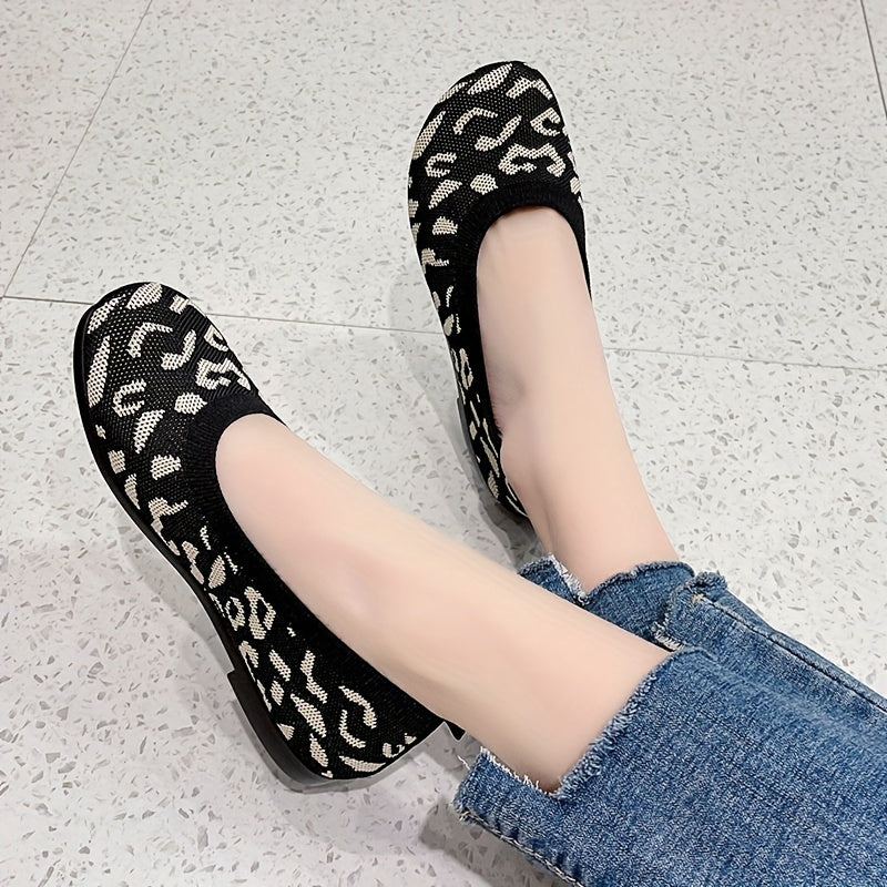 Colorblock Clouds Slip-On Loafers for Women