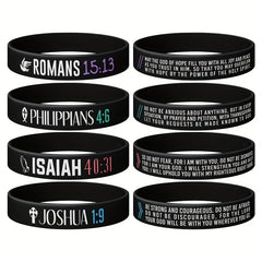 4pcs Letter Pattern Silicone Bracelet Christmas