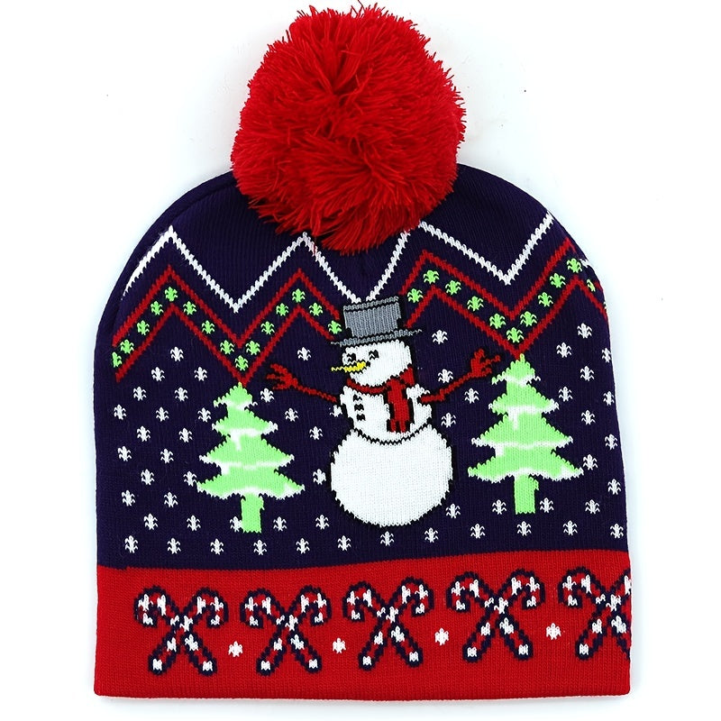 Knitted Christmas Hat Winter Warm Beanie Gift