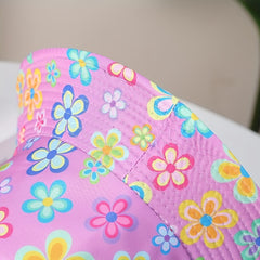 Flower Print Fisherman Cap Bucket Hat for Women