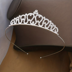 Girls Rhinestone Crown Hair Hoop - Birthday Dressing Headband
