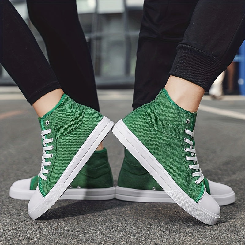 Men's Casual Canvas Lace-up Skate Shoes