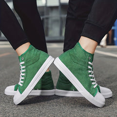Men's Casual Canvas Lace-up Skate Shoes