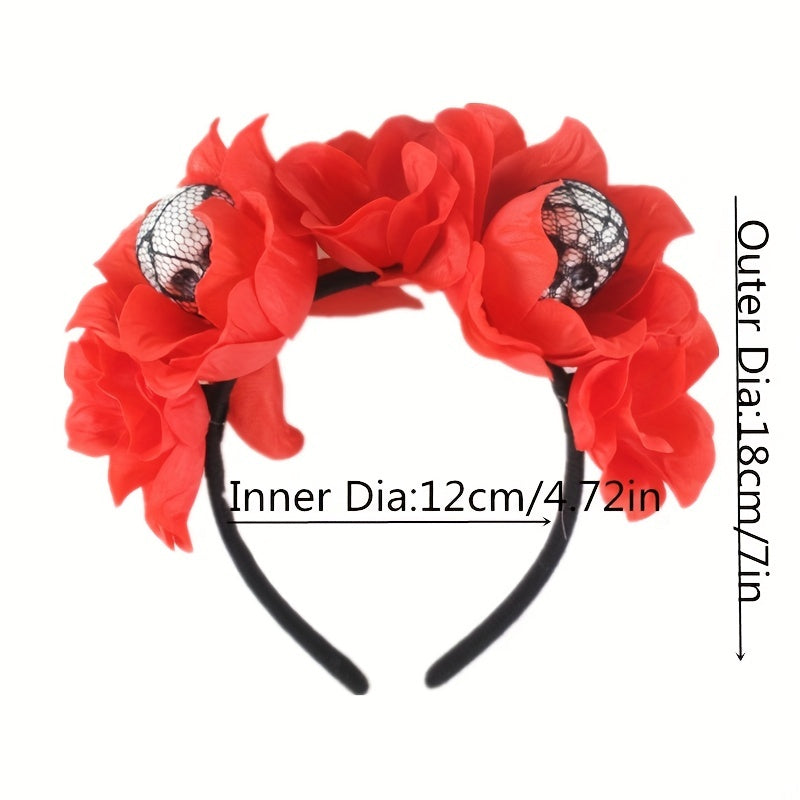 Foam Skull Headpiece Halloween Hair Hoop for Girls