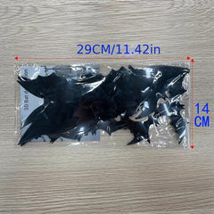 12pcs Halloween Bat Stickers 3D Bat Decorative Stickers Party Decoration