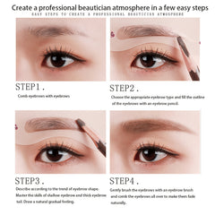 10Pcs Eyebrow Stencils Kit Professional Portable Shaping Stencils