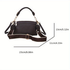 Women's Leather Handbag Large Capacity Tote & Crossbody Bag Multiple Colors
