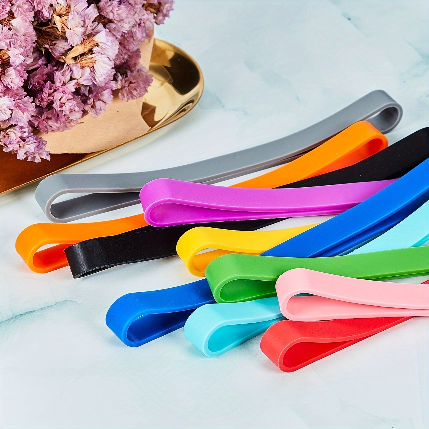 3pcs Rubber Band For Yoga Mat Storage Elastic Band Packaging Binding