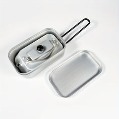 Outdoor Camping Foldable Aluminum Water Bottle Set Lunch Box