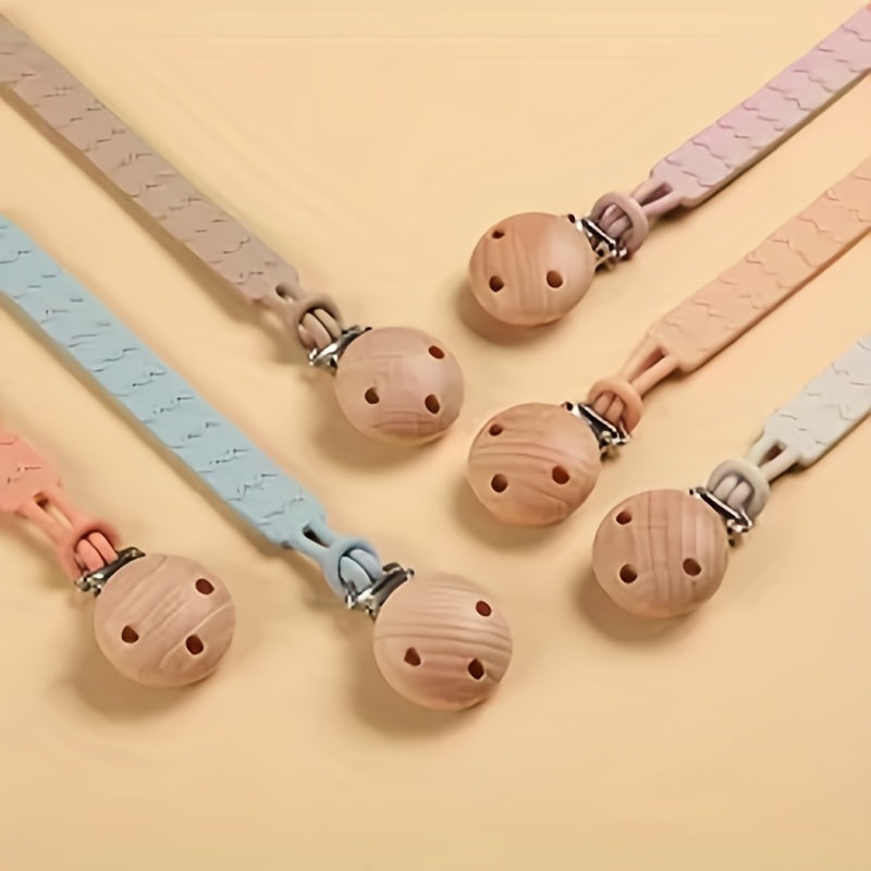 Silicone Pacifier Holder with Clip BPA-Free Chain for Teether Toys