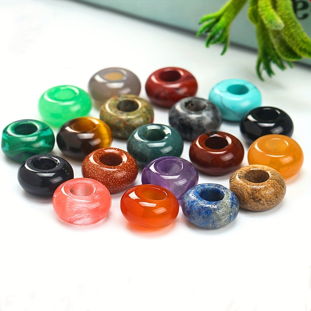 1pc 14 8MM Large Hole Natural Stone Beads for DIY Jewelry