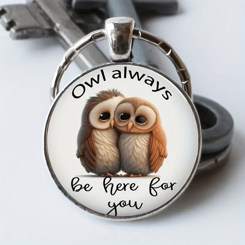 Vintage Owl Keychain For Men Bag Purse Accessory