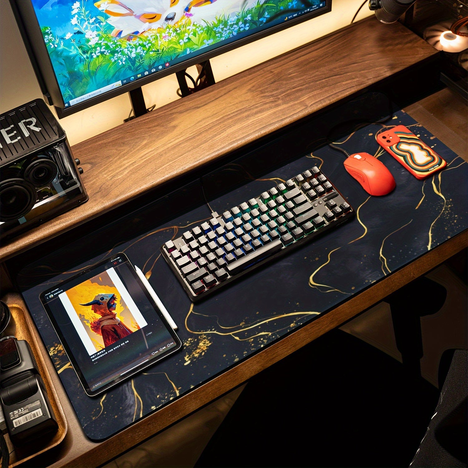 XL Large Mouse Pad Ultra Thin Desk Mat Non Slip Rubber Base